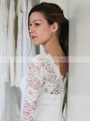 Lace Sheath/Column Scalloped Neck Knee-length Wedding Dresses #DOB00023693