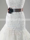 Sweetheart Trumpet/Mermaid Court Train Tulle Satin Lace Wedding Dresses #DOB00020525