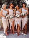 Silk-like Satin A-line One Shoulder Asymmetrical Pleats Bridesmaid Dresses #DOB01013880