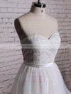 Sweetheart Ball Gown Knee-length Tulle Satin Lace Wedding Dresses #DOB00020533