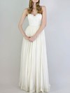 Sweetheart Empire Floor-length Chiffon Lace Lace Wedding Dresses #DOB00020741