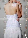 Scoop A-line Short/Mini Chiffon Lace Appliques Wedding Dresses #DOB00020955