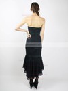 Sweetheart Sheath/Column Asymmetrical Lace Chiffon Satin Ruffles Bridesmaid Dresses #DOB02018098
