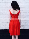 V-neck A-line Short/Mini Chiffon Bow Bridesmaid Dresses #DOB02018025